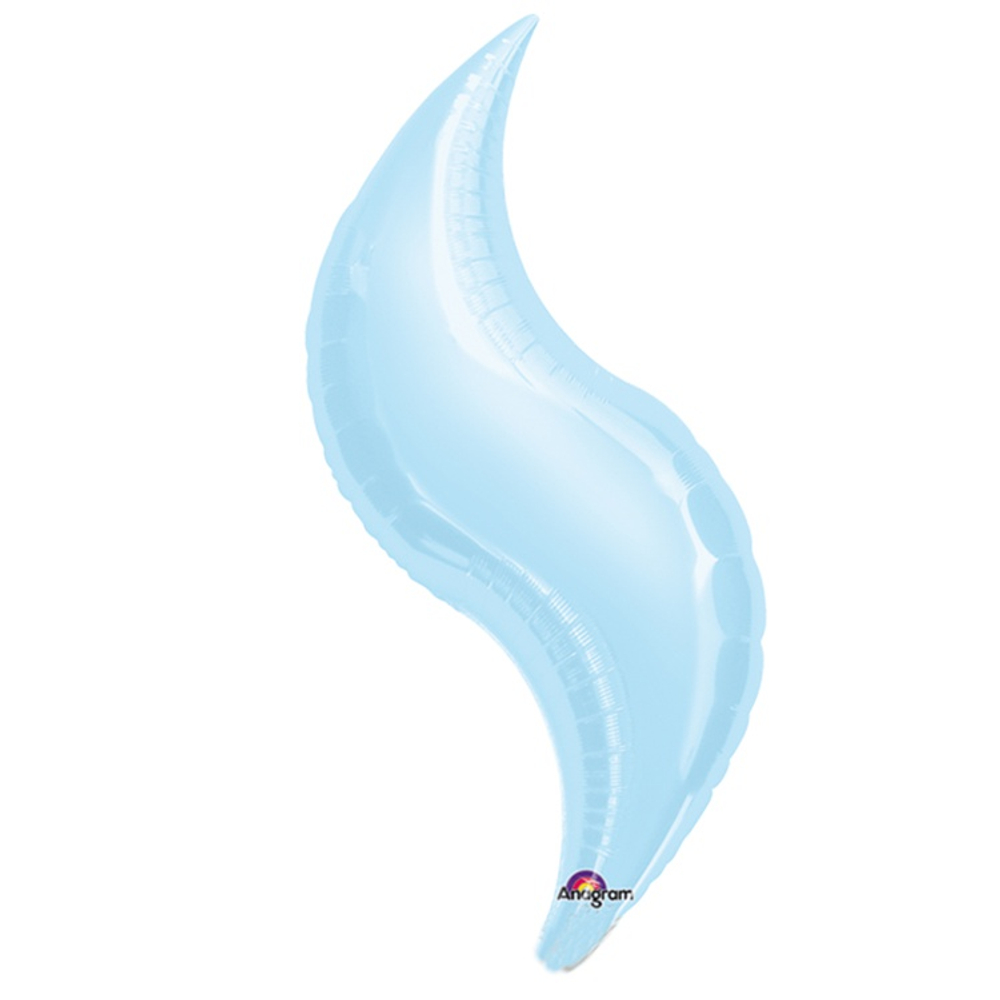 Шар фольгированный Зигзаг 70 см (Голубой)