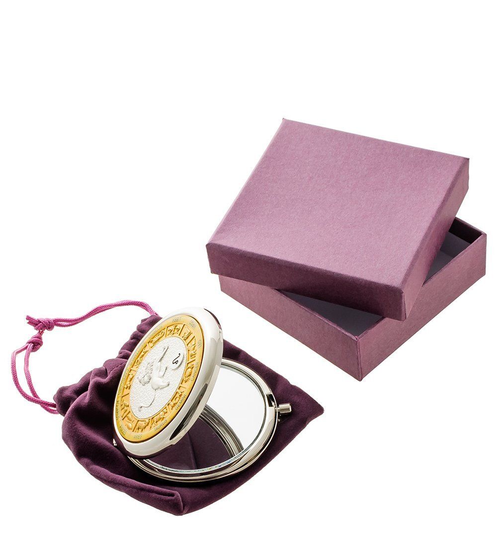 WIN- 02-12 Зеркало серебр. «Знак Зодиака - Лев»