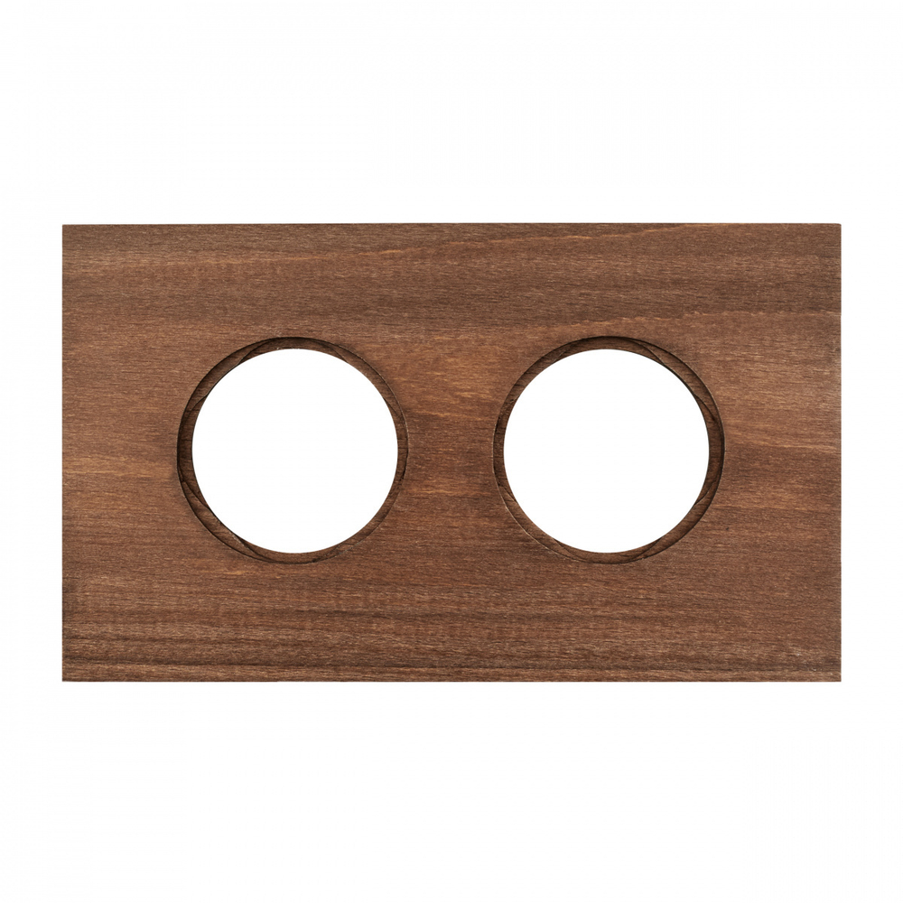 Рамка 2-х постовая, скрытый монтаж, Шедель Форест, дерево, цвет винтаж BF7-620-18