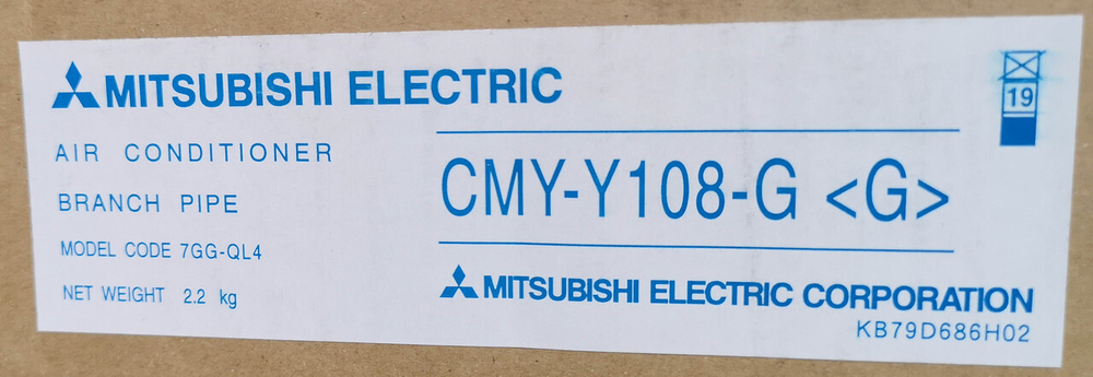 Разветвитель хладагента Mitsubishi Electric CMY-Y108-G