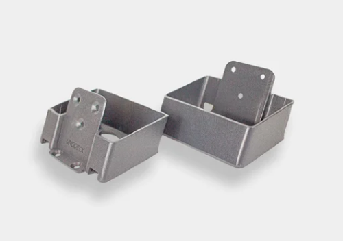 Крепеж перил наклонный Unodeck серый