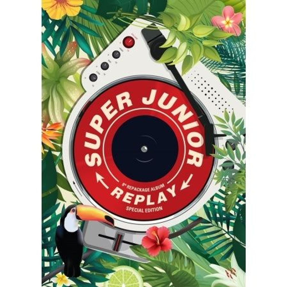Альбом SUPER JUNIOR - REPLAY 8th Album Repackage KIHNO KIT