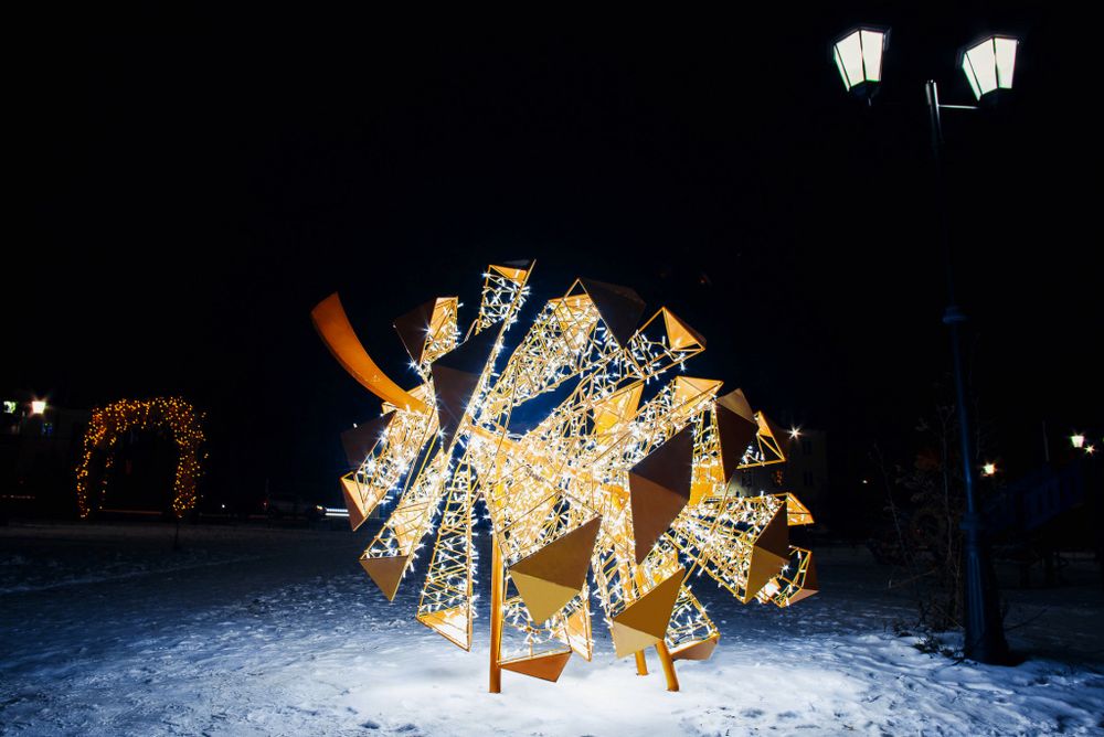 Светодиодная фигура "Шишка"