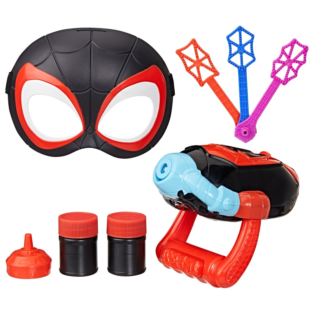 Hasbro Spidey i super-kumple - ПУШКА ДЛЯ ПУЗЫРЕЙ Water-Webs Miles Morales G1859