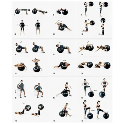 Фитбол Sportage 65 см 800гр с насосом, фиолетовый