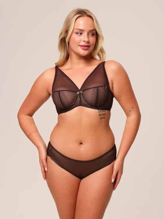 Бюстгальтер Zebra бралетт мягкая чаша на каркасах (шоколад)