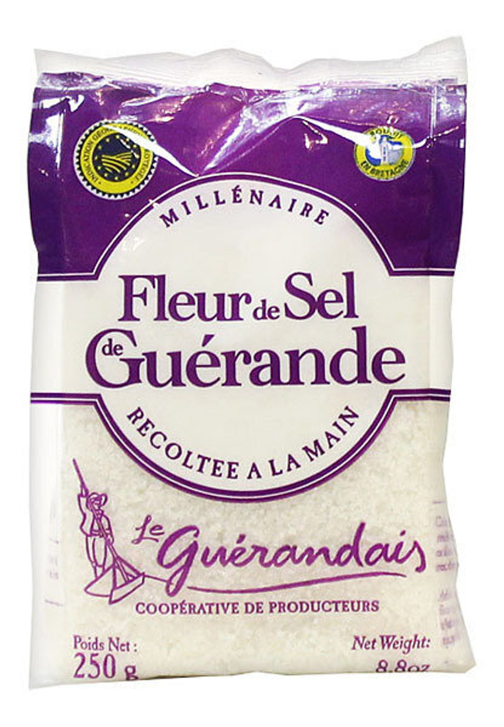 Соль Флёр-де-Сель (Fleur de Sel P.D.O.) СЕЛЬ ДЕ ГЕРОНД пакет 250г