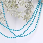 Бусы на ёлку 1,5м «Шарики» d-6мм, Голубой