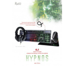 Набор игровой клавиатура+мышь+гарнитура+коврик Smartbuy RUSH Hypnos, черный
