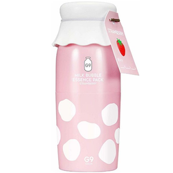 G9Skin Milk Bubble Essence Pack Strawberry клубничная кислородная маска-эссенция для жирной кожи