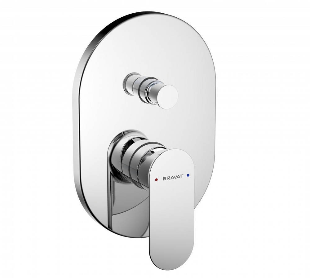 Смеситель встраиваемый в стену Bravat Gina (3-функц)