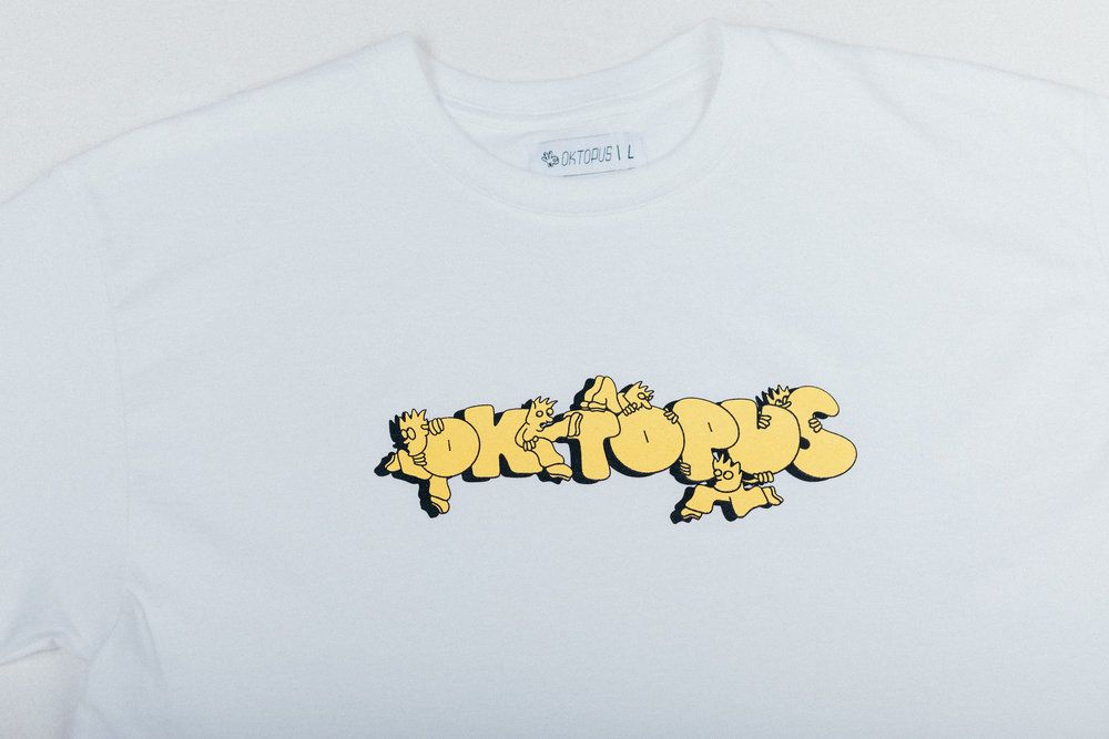 Футболка LOGO Белая  Oktopus