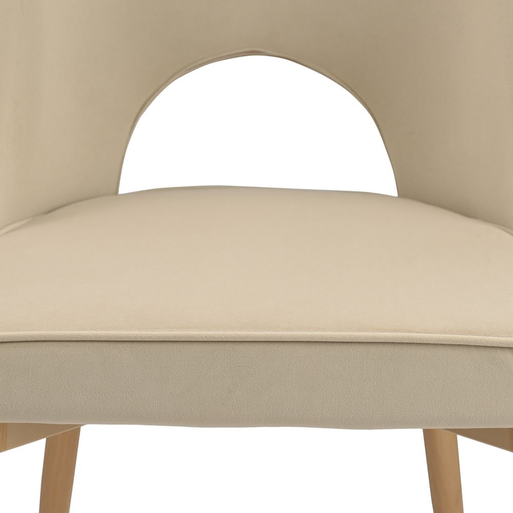 Стул evelyn, велюр, бежевый
