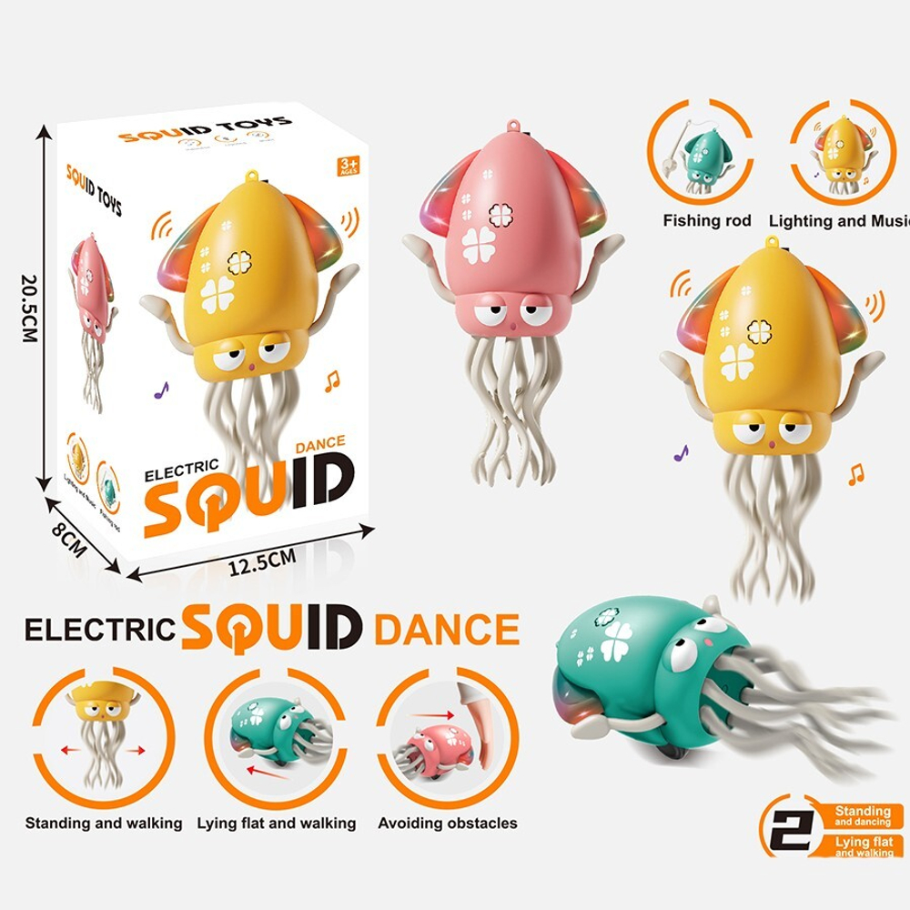 Игрушка на батарейках 158-21C Кальмар в коробке