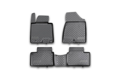 Коврики Standard, в салон KIA Cee'd (II), 2012-2018, 4 шт. (полиуретан, чёрные) Element.NLC.25.43.210