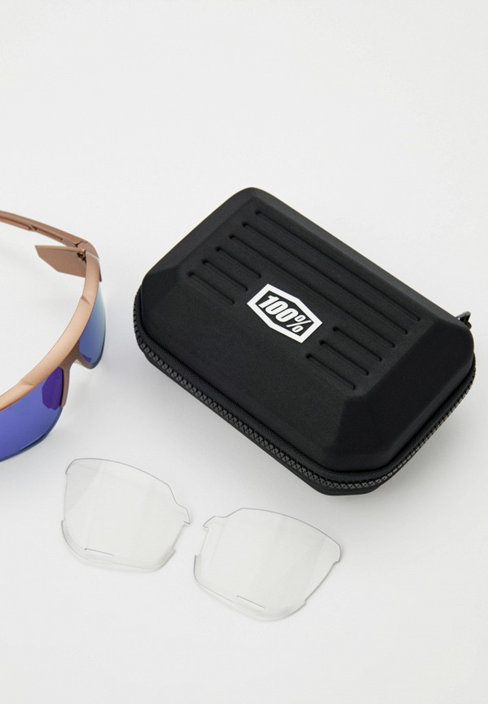 Спортивные очки с диоптриями 100% Norvik / Matte Copper Chromium / Blue Multilayer Mirror Lens