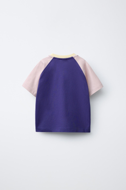 ZARA X PUKAS ФУТБОЛКА PUKAS SURF С РУКАВАМИ РЕГЛАН, СВЕТЛО-ЛИЛОВЫЙ