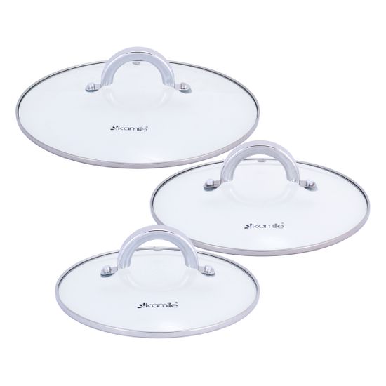 Набор кастрюль 6 предметов Kamille KM-5629S (2,5 л; 3,8 л; 6,5 л) из нержавеющей стали