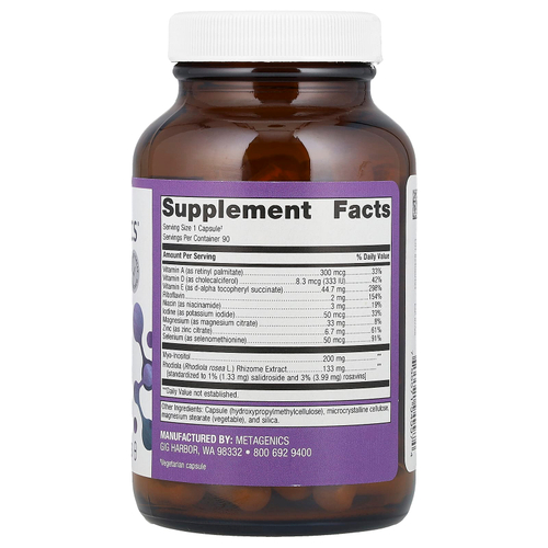 Metagenics, Thyrosol®, 90 капсул