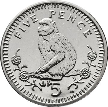 5 пенсов 2003 Гибралтар