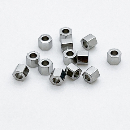 Бусина, сталь, размер 3,2*3 мм, цена за 10 шт