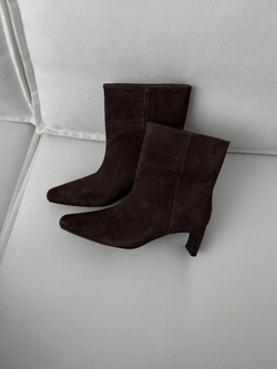 Ботильоны из натуральной замши