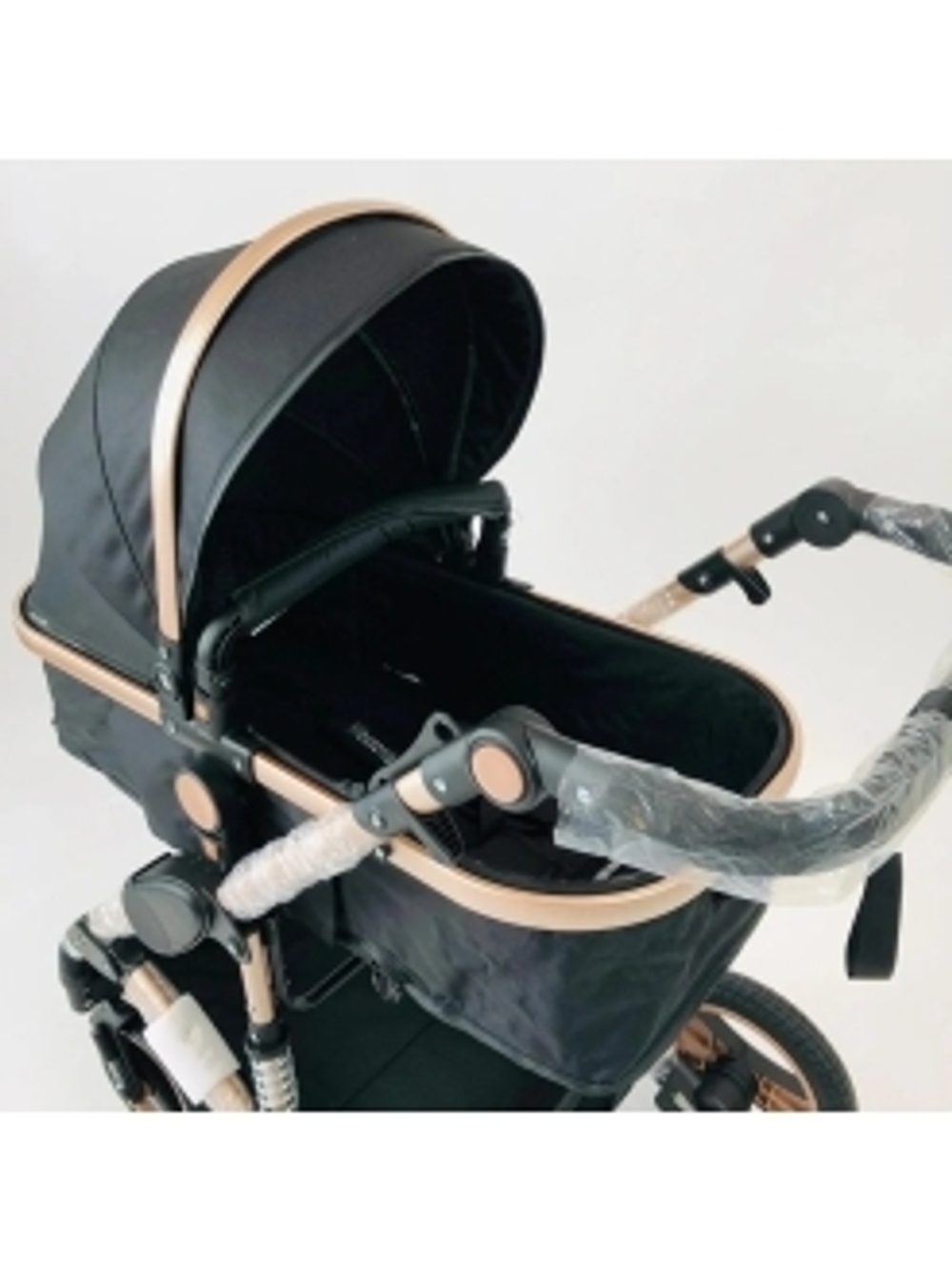 Коляска-трансформер 2в1 Wisesonle 739 Черный текстиль