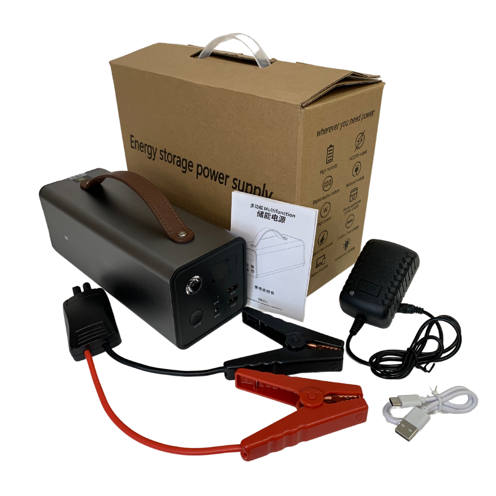 Пусковое зарядное устройство для автомобиля, Бустер GKFLY 2000А (Jump Starter) 40 000 мАч - 200 Вт