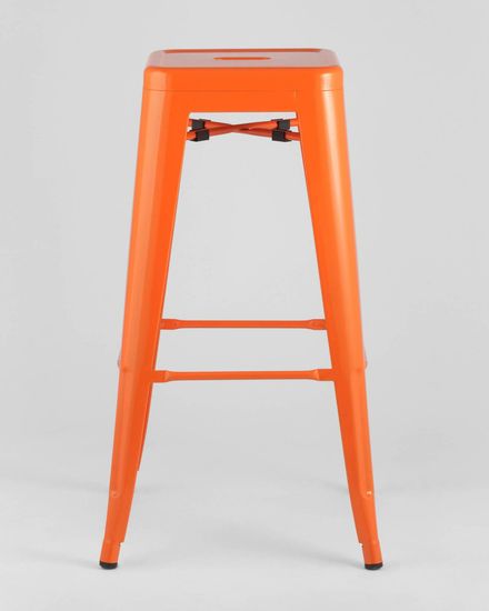 Стул барный TOLIX оранжевый глянцевый