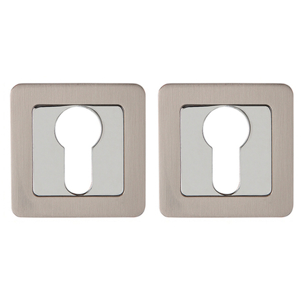 Накладка под цилиндр ET.K.QR52 (ET QR) SN/CP-3 матовый никель/хром