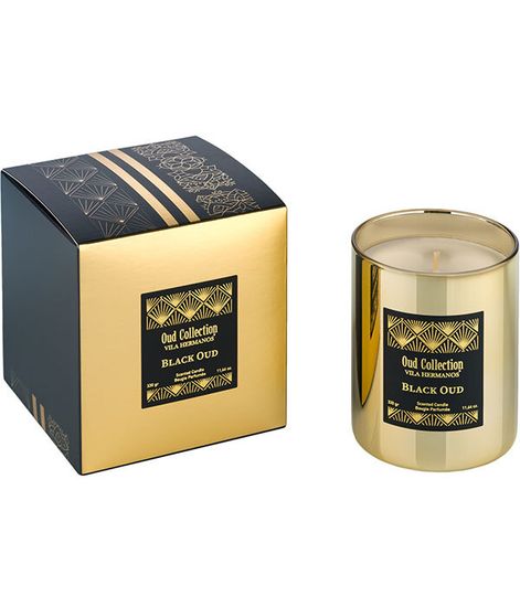 Black Oud golden, свеча Vila Hermanos Oud collection, Ladenac Milano