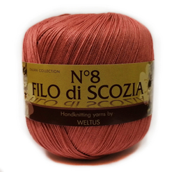 Пряжа Filo Di Scozia №8 50г, 340м, 100%мерсеризованный хлопок (цена за 1 шт)