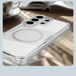 Прозрачный чехол противоударный с MagSafe для Samsung Galaxy S26 Ultra, серия Nature TPU Pro Magnetic от Nillkin