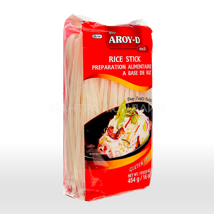 Лапша рисовая Aroy-D Rice Stick 5 мм 454 г