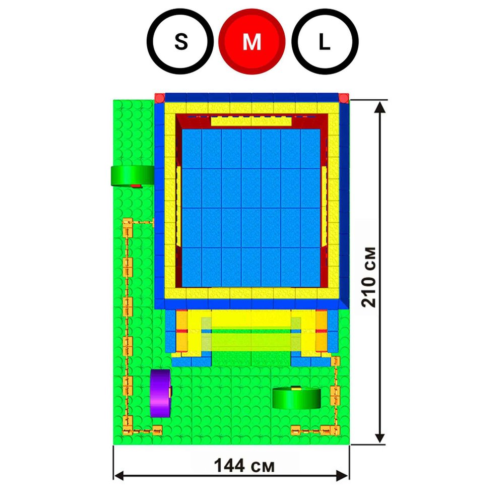 Набор GigaBloks 10: Домик на платформе
