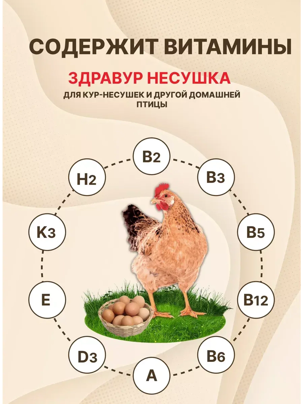 Здравур Несушка Кормовая добавка для кур 1500гр *3шт