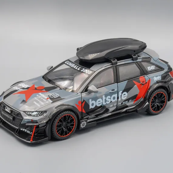 Машинка металлическая 1:24 "AUDI RS6" камуфляж с обвесом 1900-282