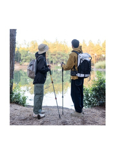 Палка треккинговая Naturehike ST01 6061 AL NH17D001-Z  с 3 узлами женская 57-120 золотой