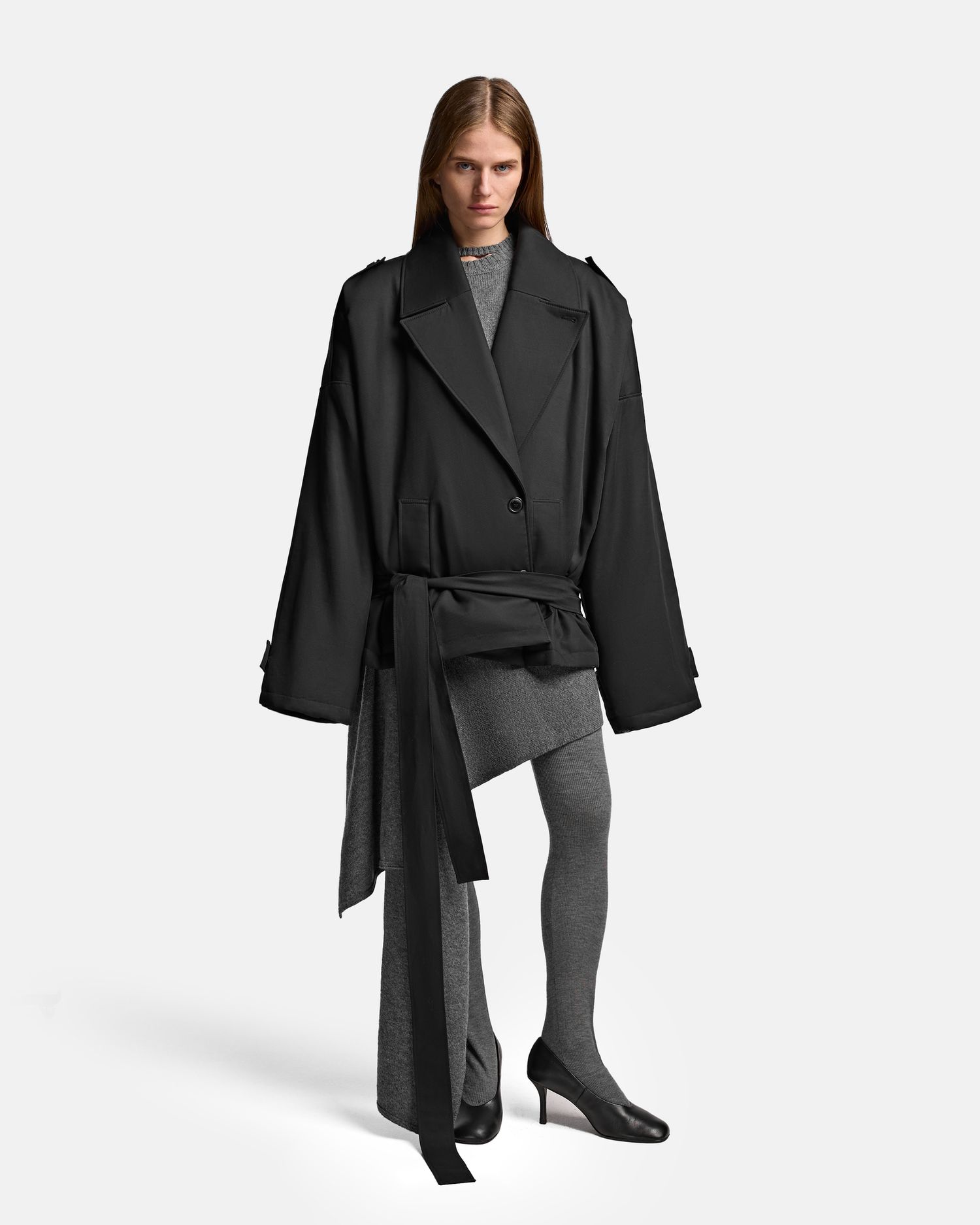 УТЕПЛЕННЫЙ ТРЕНЧ ПЛОСКОГО КРОЯ