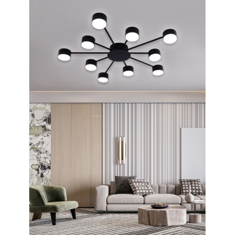 Люстра Rivoli Leona 3184-310 10хGX53 15 Вт модерн | Модерн