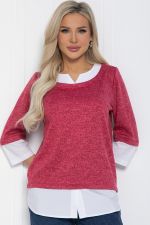 Джемпер Нежный акцент (коралловый) Б12617-4 LT Collection