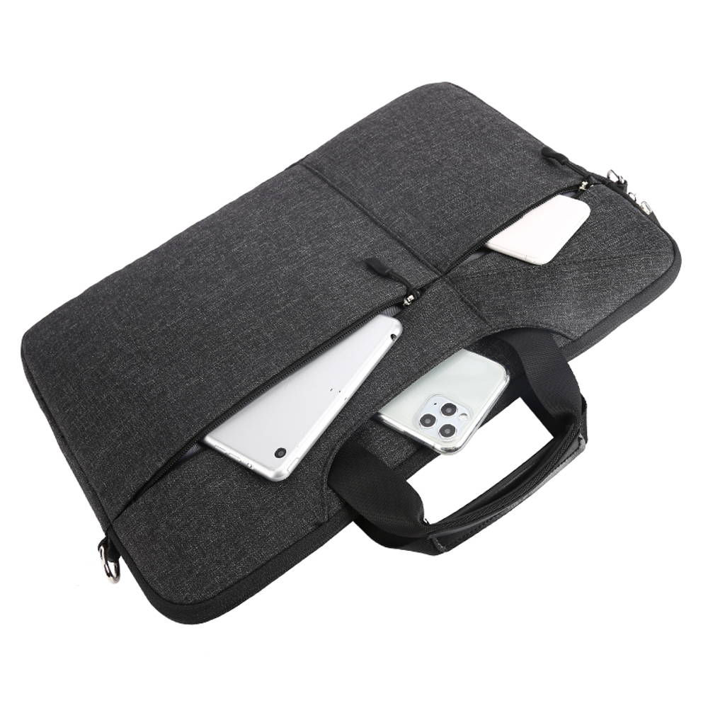 Sisea Fabric Handbag Laptop Bag Unisex Black/Gray/Pink