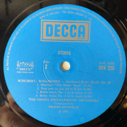 Винтажная виниловая пластинка LP Schubert Шуберт Carl Schuricht, Unfinished Symphony / Rosamunde / Marche Militaire (Англия 1972)