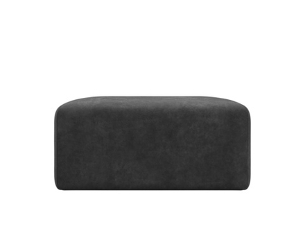 Модуль пуф Лига-060 НПБ, BRUT 16 темно-серый, Велюр, 129584