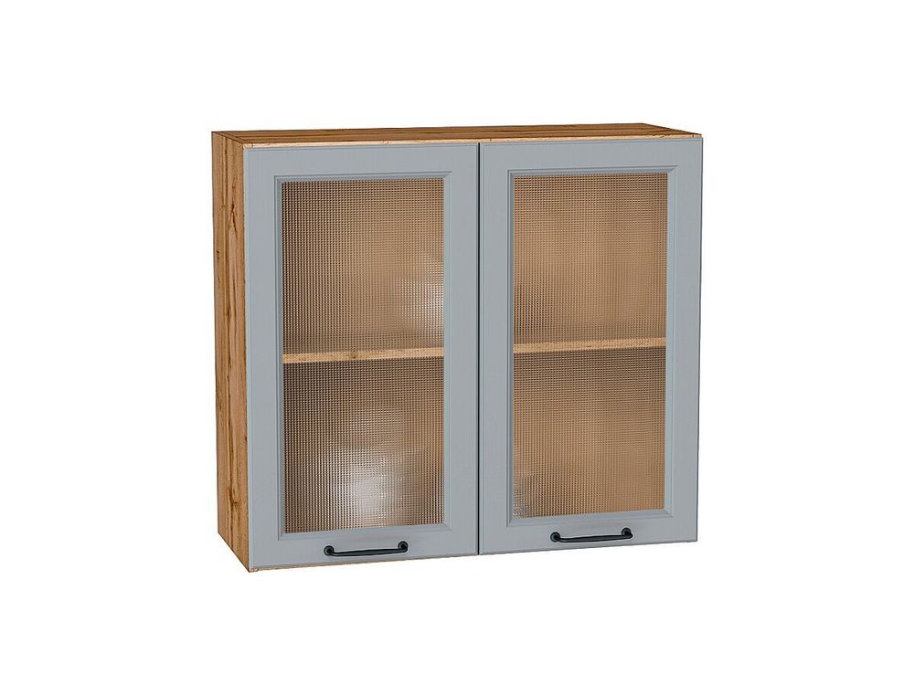 Шкаф верхний с 2-мя остекленными дверцами Ницца