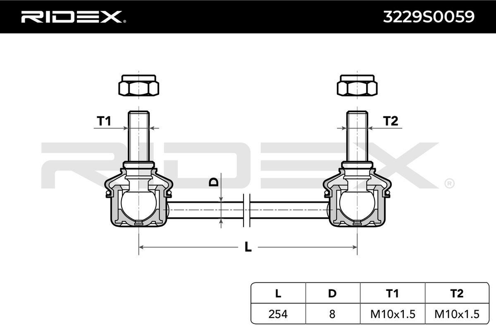 RIDEX - FZ7714-FOT - Link/Coupling Rod, stabiliser - Na nasem stanju artikl proizvodaca FORTUNE LINE.