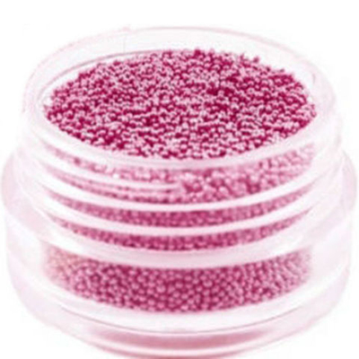 Бульонки пластиковые для дизайна ногтей, розовые