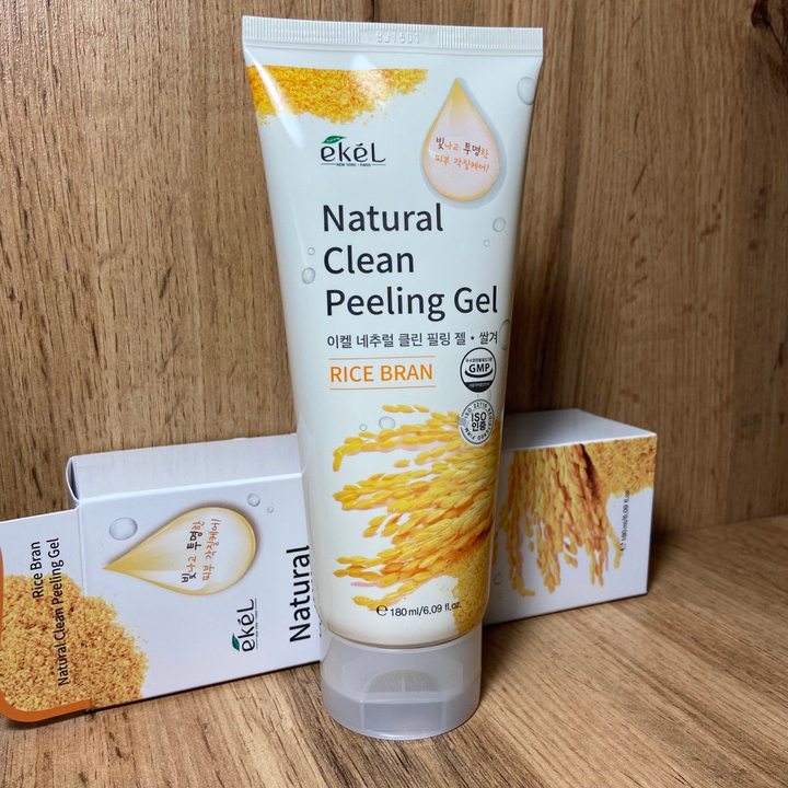Пилинг-гель для лица Ekel Natural Clean Peeling Gel Rice Bran с экстрактом бурого риса 180 мл