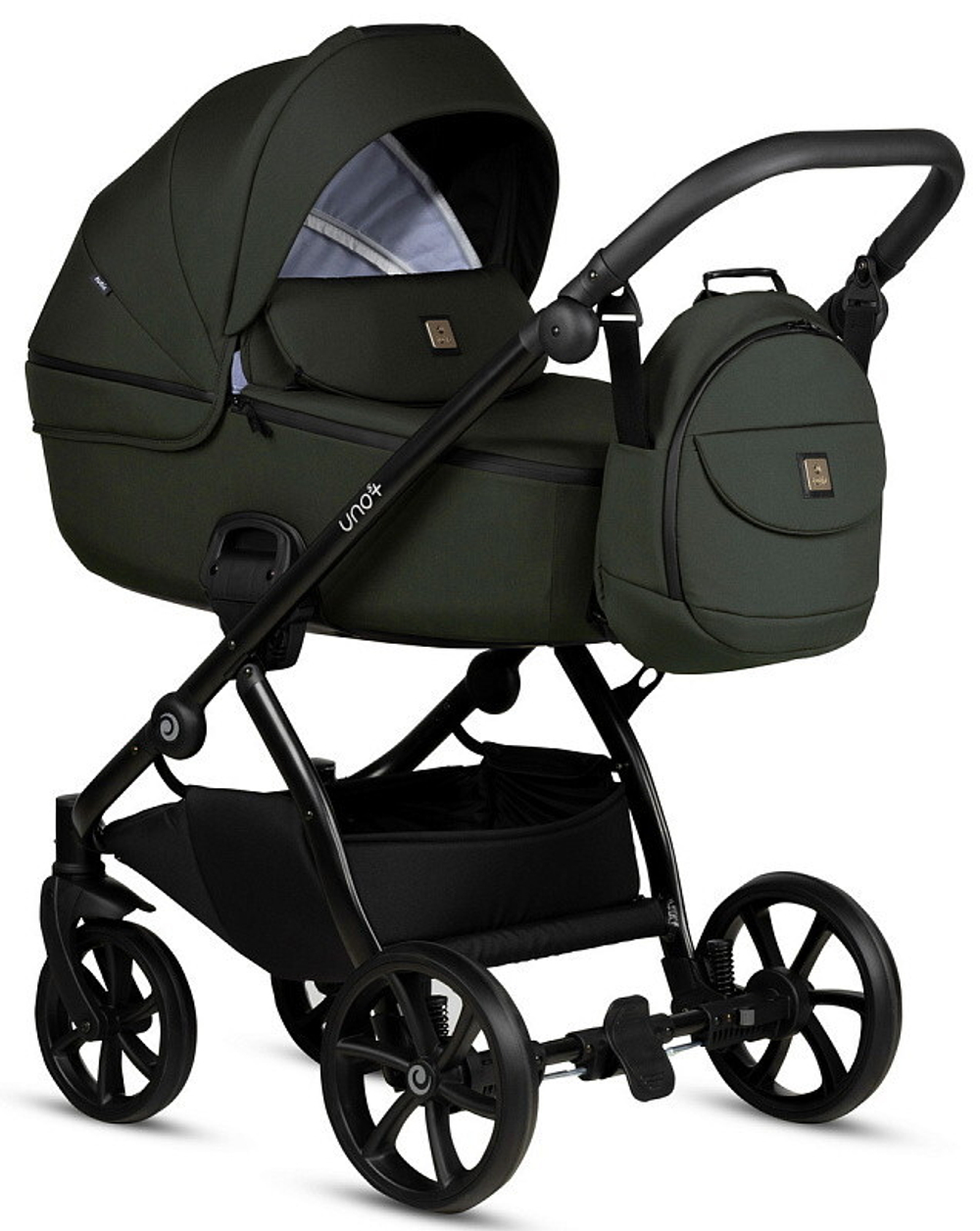 Детская коляска Tutis Uno 5 Plus Essential collection 3 в 1 с автокреслом Elo Lux EduSky Black 1402144 Pistacchio