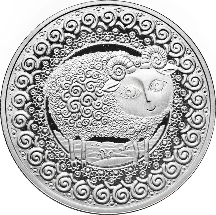 1 рубль 2009 Беларусь «Знаки зодиака - Овен»